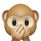 Speak-no-evil Monkey emoji, Apple, iOS 26