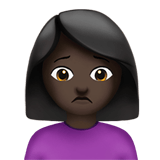 Person Frowning emoji, Apple, iOS 26