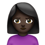 Person Pouting emoji, Apple, iOS 26