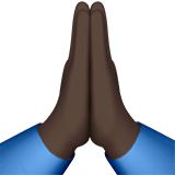 Folded Hands emoji, Apple, iOS 26