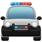 Oncoming Police Car emoji, Apple, iOS 26