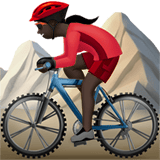 Person Mountain Biking emoji, Apple, iOS 26