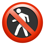 No Pedestrians emoji, Apple, iOS 26