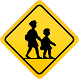 Children Crossing emoji, Apple, iOS 26