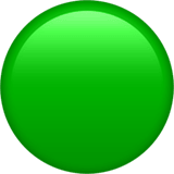 Green Circle emoji, Apple, iOS 26