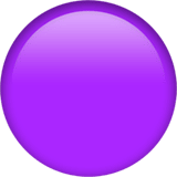 Purple Circle emoji, Apple, iOS 26