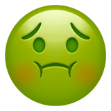 Nauseated Face emoji, Apple, iOS 26