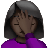 Person Facepalming emoji, Apple, iOS 26