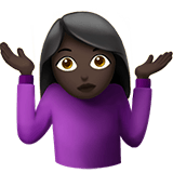 Person Shrugging emoji, Apple, iOS 26