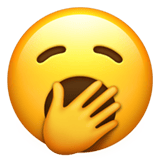 Yawning Face emoji, Apple, iOS 26
