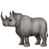 Rhinoceros emoji, Apple, iOS 26