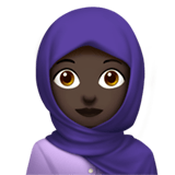 Woman with Headscarf emoji, Apple, iOS 26