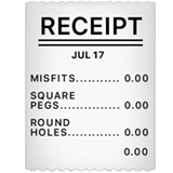 Receipt emoji, Apple, iOS 26