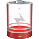 Low Battery emoji, Apple, iOS 26