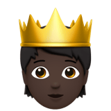 Person with Crown emoji, Apple, iOS 26