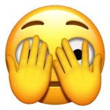 Face With Peeking Eye emoji, Apple, iOS 26
