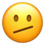 Face With Diagonal Mouth emoji, Apple, iOS 26