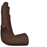 Leftwards Pushing Hand emoji, Apple, iOS 26