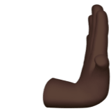 Rightwards Pushing Hand emoji, Apple, iOS 26