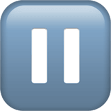 Pause Button emoji, Apple, iOS 26