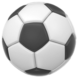 Soccer Ball emoji, Apple, iOS 26