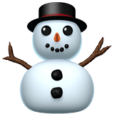 Snowman Without Snow emoji, Apple, iOS 26