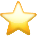 Star emoji, Apple, iOS 26