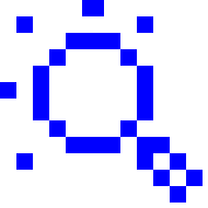 Magnifying Glass Tilted Left emoji, NTT DoCoMo, i-mode 1999