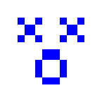 Face with Crossed-out Eyes emoji, NTT DoCoMo, i-mode 1999