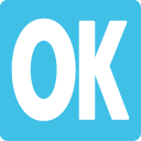 Ok Button emoji, Google, Blob, 2017