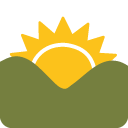 Sunrise Over Mountains emoji, Google, Blob, 2017