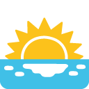 Sunrise emoji, Google, Blob, 2017