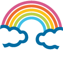Rainbow emoji, Google, Blob, 2017