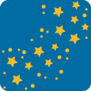 Milky Way emoji, Google, Blob, 2017