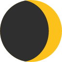 Waxing Crescent Moon emoji, Google, Blob, 2017