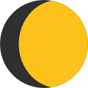 Waxing Gibbous Moon emoji, Google, Blob, 2017