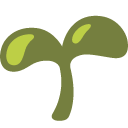 Seedling emoji, Google, Blob, 2017