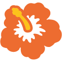 Hibiscus emoji, Google, Blob, 2017