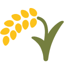 Sheaf of Rice emoji, Google, Blob, 2017