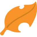 Fallen Leaf emoji, Google, Blob, 2017