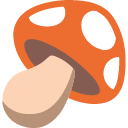 Mushroom emoji, Google, Blob, 2017