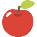 Red Apple emoji, Google, Blob, 2017