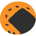 Rice Cracker emoji, Google, Blob, 2017