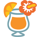 Tropical Drink emoji, Google, Blob, 2017