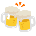 Clinking Beer Mugs emoji, Google, Blob, 2017