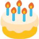 Birthday Cake emoji, Google, Blob, 2017