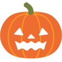 Jack-o-lantern emoji, Google, Blob, 2017