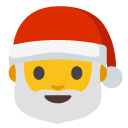 Santa Claus emoji, Google, Blob, 2017