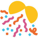 Confetti Ball emoji, Google, Blob, 2017