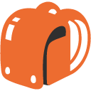 Backpack emoji, Google, Blob, 2017